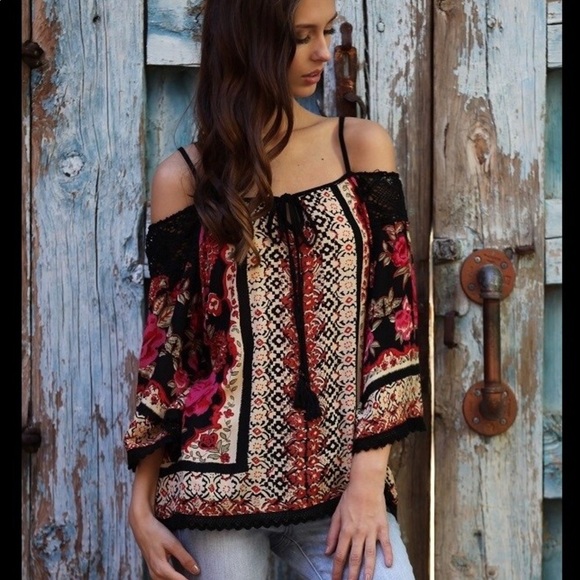Sweet Boho Florals Top - Picture 3 of 5